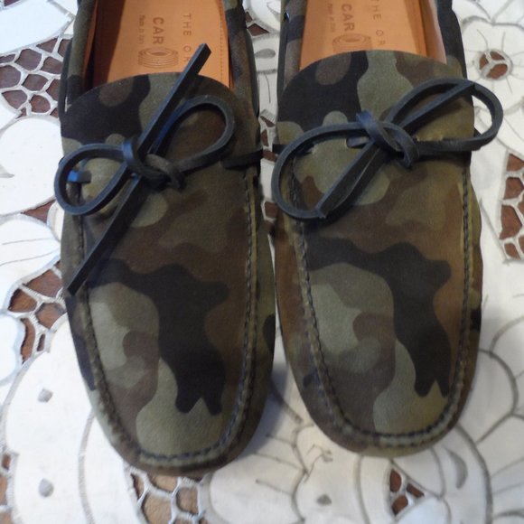 New The Original Car Shoe Men\'s Green Suede Printed Camouflage Size US 6.5 main image 13